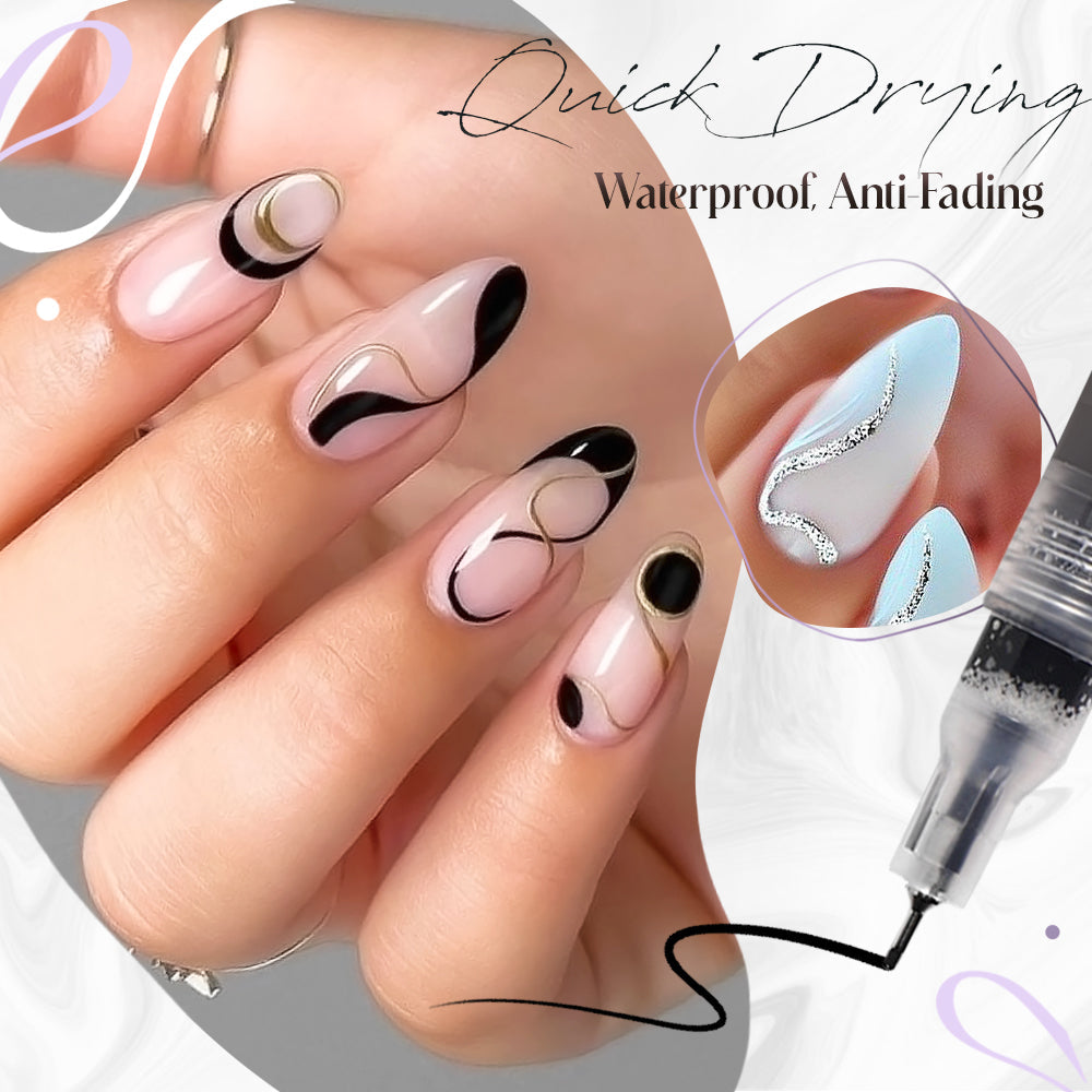 Ultra-Thin Easy Nail Art Felt Pen